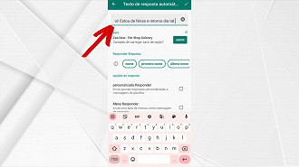 Passo 3 de: Como colocar mensagem automática no WhatsApp?