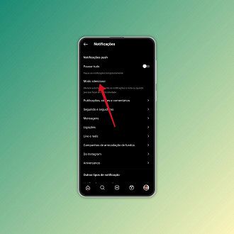 Passo 4 de: Como ativar o modo silencioso do Instagram