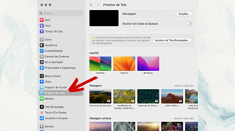 Passo 2 de: Como configurar uma proteção de tela no Mac?