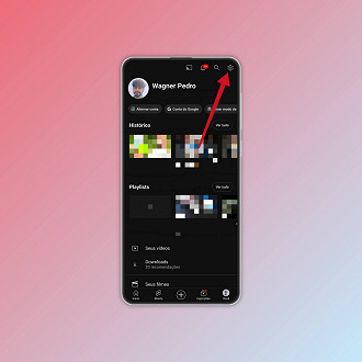 Passo 2 de: Como apagar o histórico do YouTube no celular