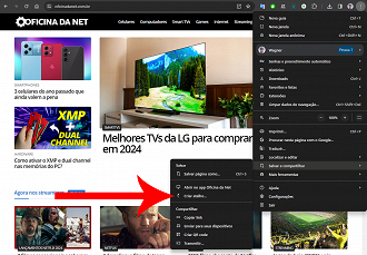 Passo 2 de: Como fixar um site na barra de tarefas do Windows 11