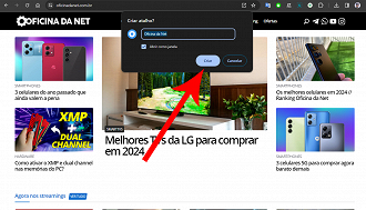 Passo 3 de: Como fixar um site na barra de tarefas do Windows 11