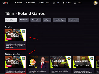 Passo 4 de: Roland Garros: como assistir ao torneio de tênis pela internet?