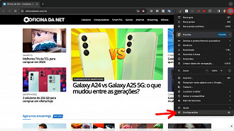 Passo 1 de: Como desativar cookies e rastreadores no Google Chrome