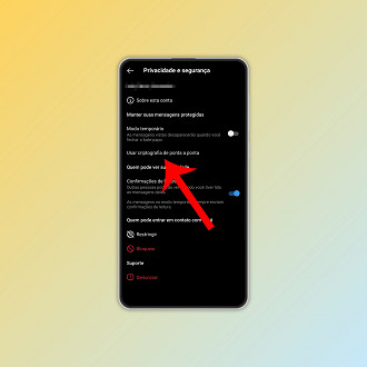 Passo 5 de: Como ativar a criptografia de ponta a ponta no Instagram