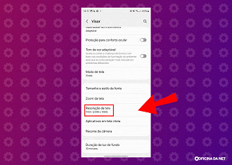 Passo 2 de: Como alterar a resolução da tela no Samsung Galaxy S24 Ultra