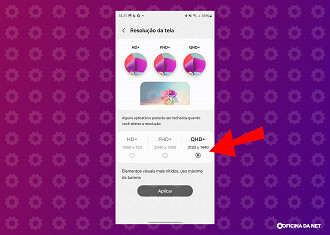 Passo 3 de: Como alterar a resolução da tela no Samsung Galaxy S24 Ultra