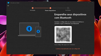Passo 2 de: Como vincular o iPhone no Windows 11