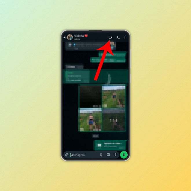 Como compartilhar a tela no WhatsApp em uma chamada de vídeo