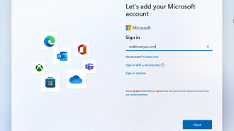 Passo 1 de: Como ignorar a tela de login na conta Microsoft no Windows 11