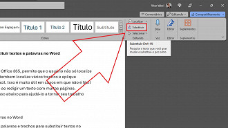 Passo 2 de: Como localizar e substituir textos e palavras no Word