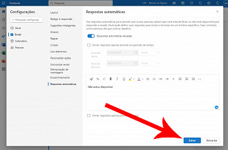 Passo 6 de: Como colocar resposta automática no Outlook