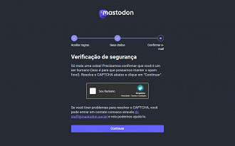 Passo 4 de: Como criar uma conta no Mastodon?