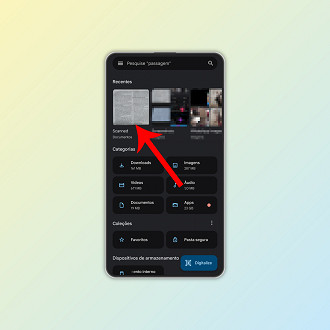 Passo 4 de: Como escanear documentos no Google Files