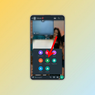 Passo 2 de: Como compartilhar a localização pelo WhatsApp