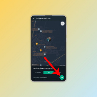 Passo 4 de: Como compartilhar a localização pelo WhatsApp