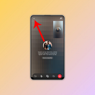 Passo 6 de: Como compartilhar a tela em uma chamada de vídeo no Instagram