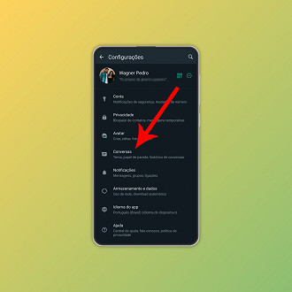 Passo 3 de: Como aumentar a fonte do WhatsApp no Android