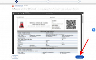 Passo 3 de: Como assinar um documento digitalmente usando a conta gov.br