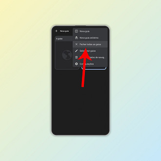 Passo 3 de: Como fechar todas as guias de uma só vez no app do Chrome
