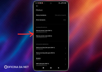 Passo 4 de: Como descobrir o meu número de celular pelas configurações do Android?