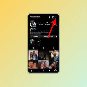 Passo 2 de: Como desconectar o Instagram de outro dispositivo pelo aplicativo