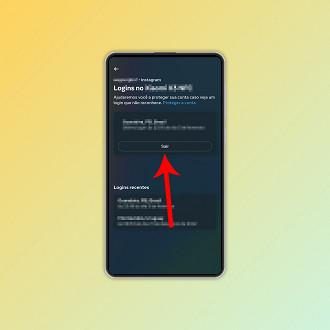 Passo 7 de: Como desconectar o Instagram de outro dispositivo pelo aplicativo