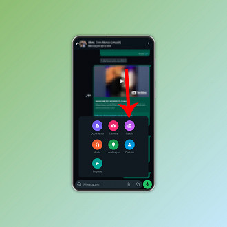 Passo 2 de: Como enviar vários arquivos no WhatsApp pelo celular