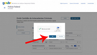 Passo 3 de: Como emitir certidão de antecedentes criminais