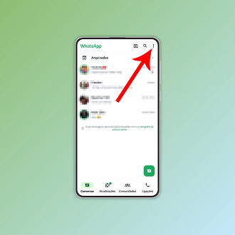 Passo 1 de: Como ativar o modo escuro no WhatsApp para Android