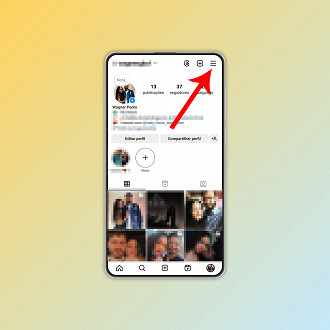 Passo 2 de: Como ativar o modo escuro no Instagram para Android