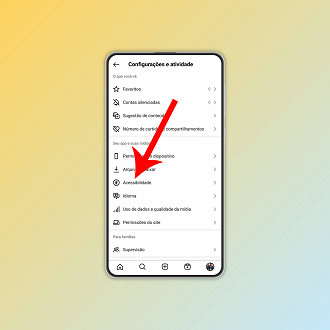 Passo 3 de: Como ativar o modo escuro no Instagram para Android