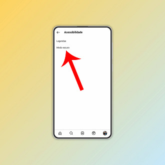 Passo 4 de: Como ativar o modo escuro no Instagram para Android