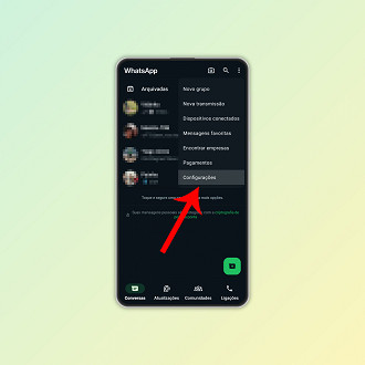 Passo 2 de: Como desativar a confirmação de leitura no WhatsApp para Android