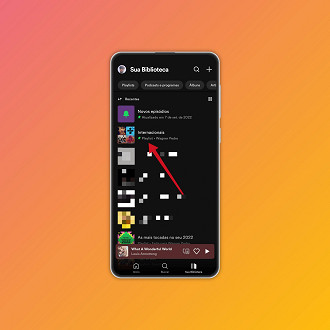Passo 2 de: Como deletar uma playlist do Spotify no celular