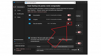 Passo 5 de: Como desativar a sincronização da área de trabalho do Windows no OneDrive
