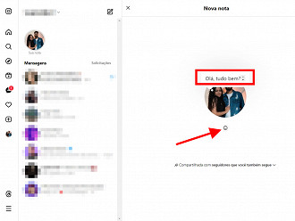 Passo 4 de: Como compartilhar uma Nota do Instagram pelo computador