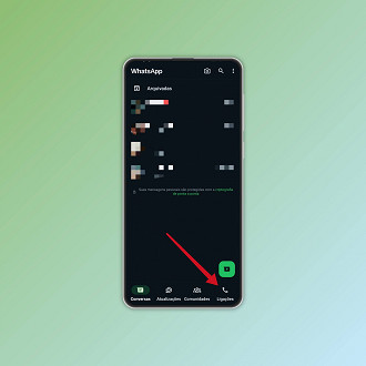 Passo 1 de: Como excluir o histórico de chamadas do WhatsApp no Android