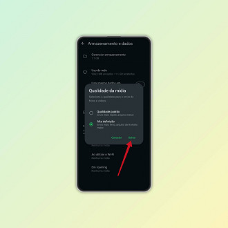 Passo 5 de: Como enviar fotos e vídeos em HD por padrão no WhatsApp