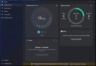 Passo 3 de: Como iniciar uma sessão de foco no Windows 11 e evitar distrações