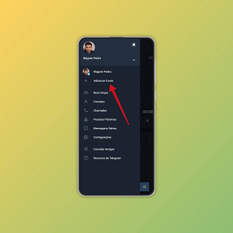 Passo 3 de: Como usar mais de uma conta no Telegram
