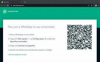 Passo 1 de: Como entrar no WhatsApp Web ou Desktop