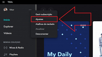 Passo 2 de: Como obter o máximo de qualidade do Tidal no computador