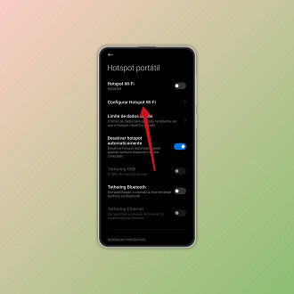 Passo 2 de: Como rotear a internet no celular Xiaomi