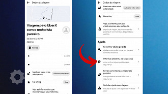 Passo 4 de: Como denunciar um motorista da Uber